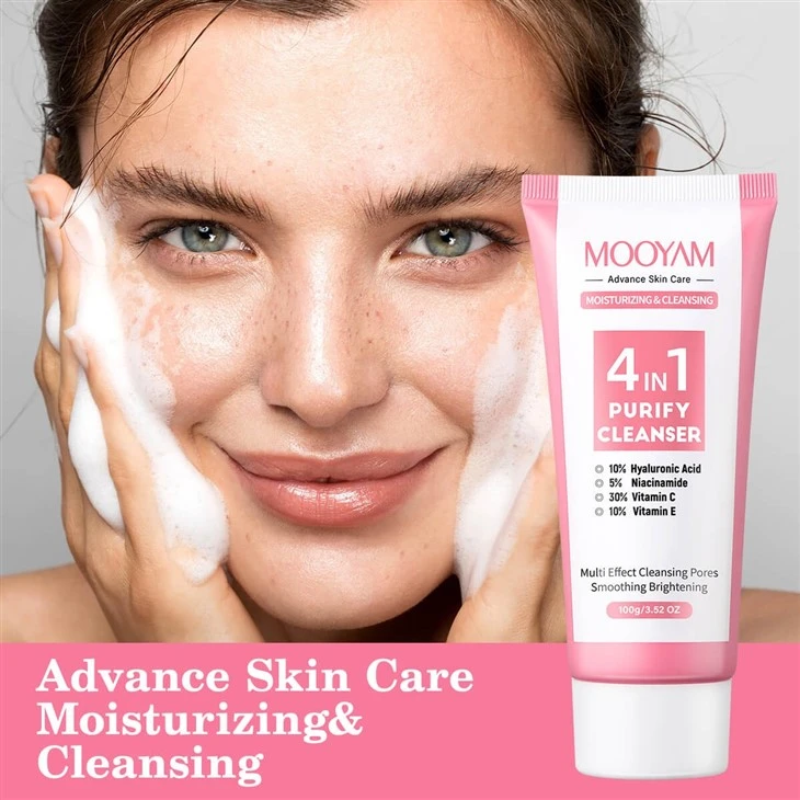 MOOYAM 4-IN-1 PURIFY Brightening, Hydrating & Oil Control CLEANSER high quality